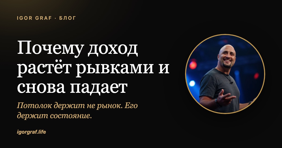 Почему доход растёт рывками и снова падает